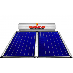 HELIOAKMI MEGASUN 2 Ηλιακός Θερμοσίφωνας Glass 300lt Τριπλής Ενέργειας - 5.2τ.μ.  Επιλεκτικός